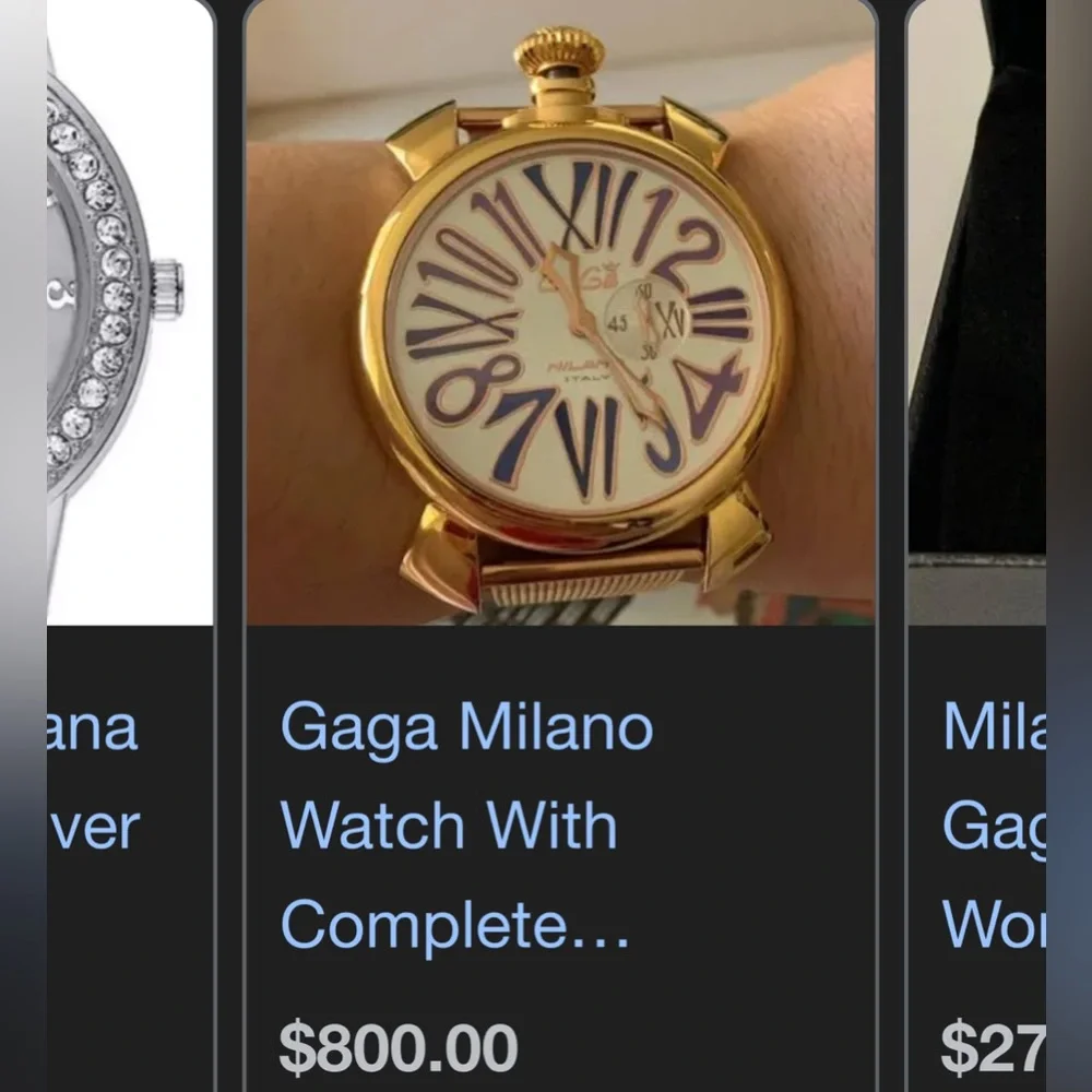 GAGA MILANO Like New $1,772 Retail My loss your gain. i was a Gaga Collector.